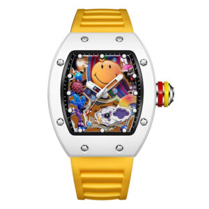 Tonneau Sports Watch – Quartz Movement with Silicone Strap