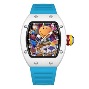Tonneau Sports Watch – Quartz Movement with Silicone Strap
