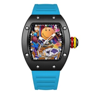 Tonneau Sports Watch – Quartz Movement with Silicone Strap
